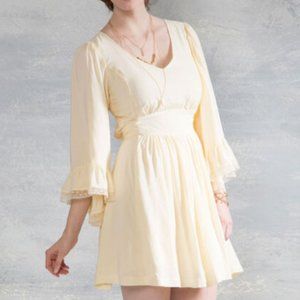 Modcloth Through the Bluebells Dress in Ivory